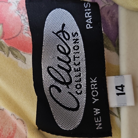 Floral Vintage Yellow Dress - Picture 2 of 6